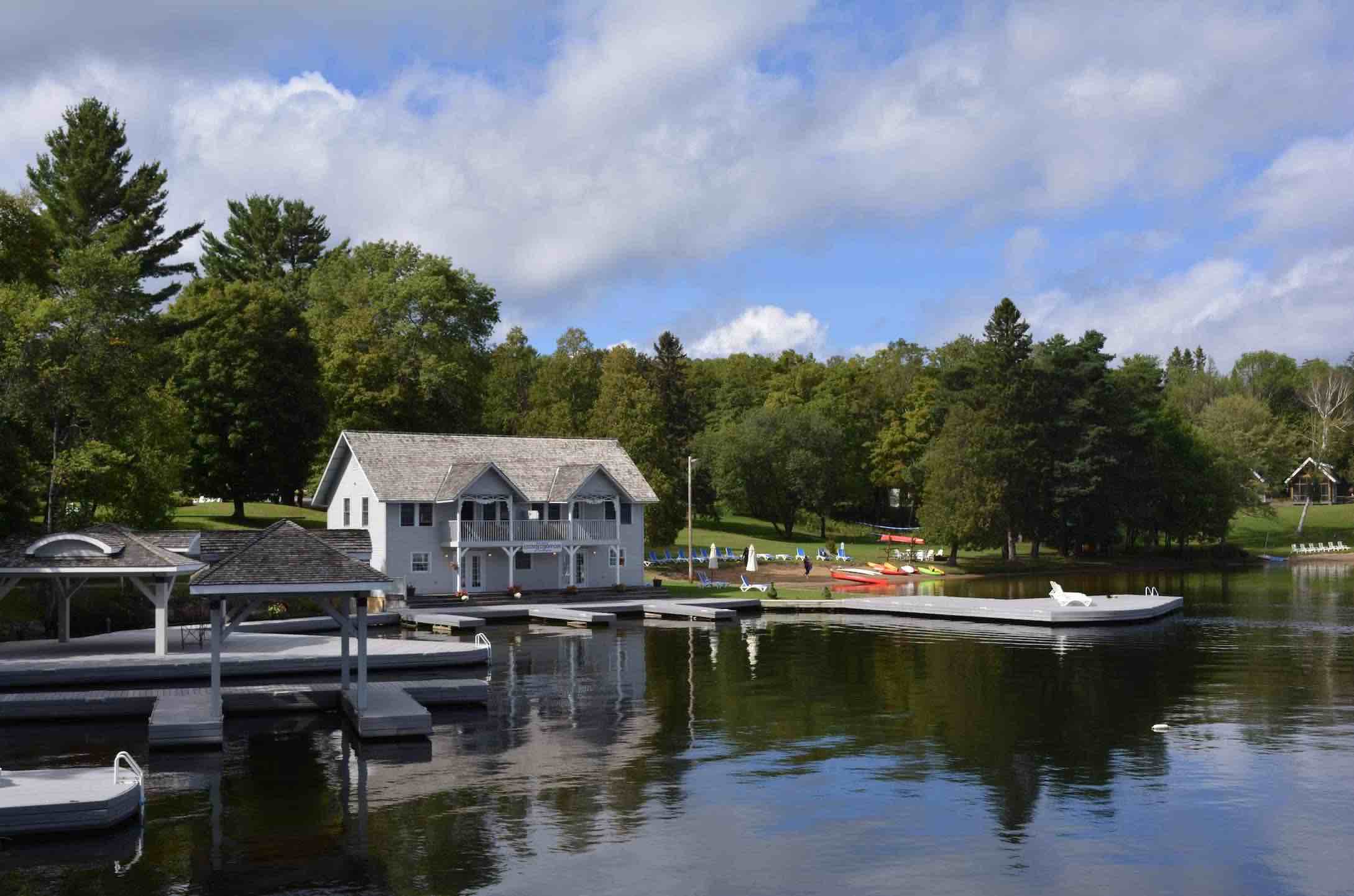 Port Cunnington Lodge with boathouse is one of the top luxury Muskoka resorts